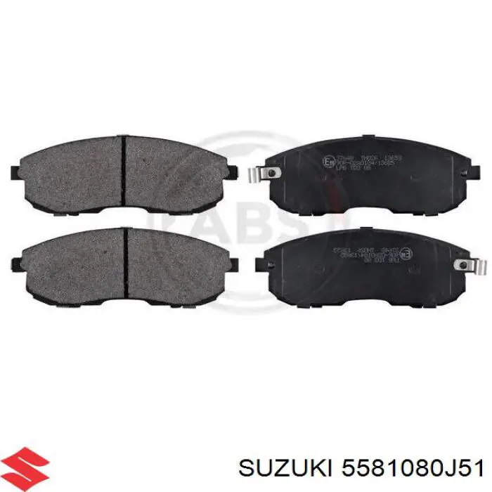 Купити 5581080J51 Suzuki Колодки гальмівні передні, дискові