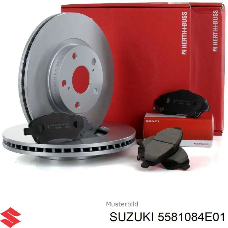 5581084E01 Suzuki колодки гальмівні передні, дискові