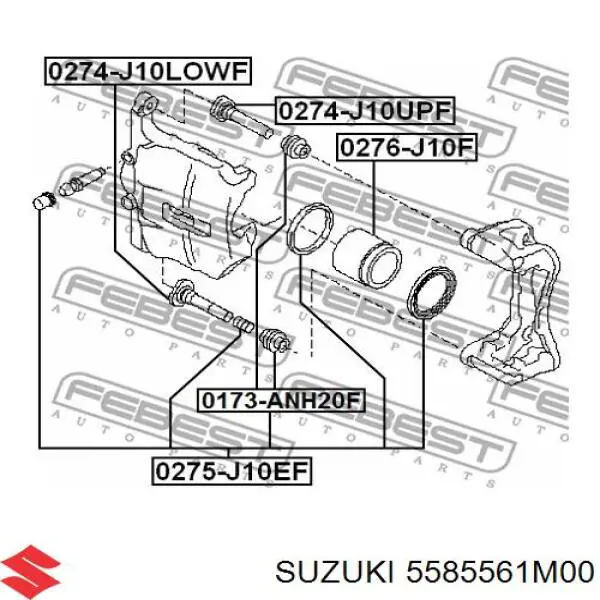 Направляюча супорту переднього 5585561M00 Suzuki