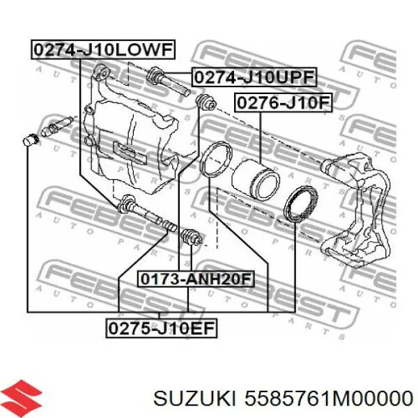 Пильник направляючої супортугальмівного, переднього Toyota 4777528570 ціна, від 3.41 USD