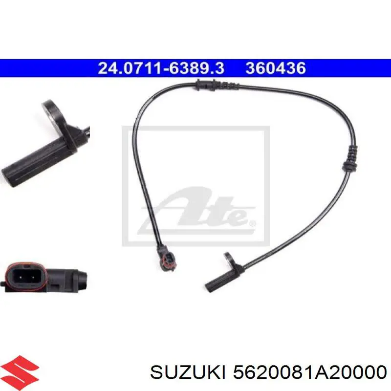 Купити 5620081A20 Suzuki Датчик АБС (ABS) передній