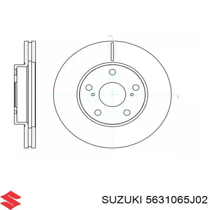 Датчик АБС (ABS) задній, правий 5631065J02 Suzuki