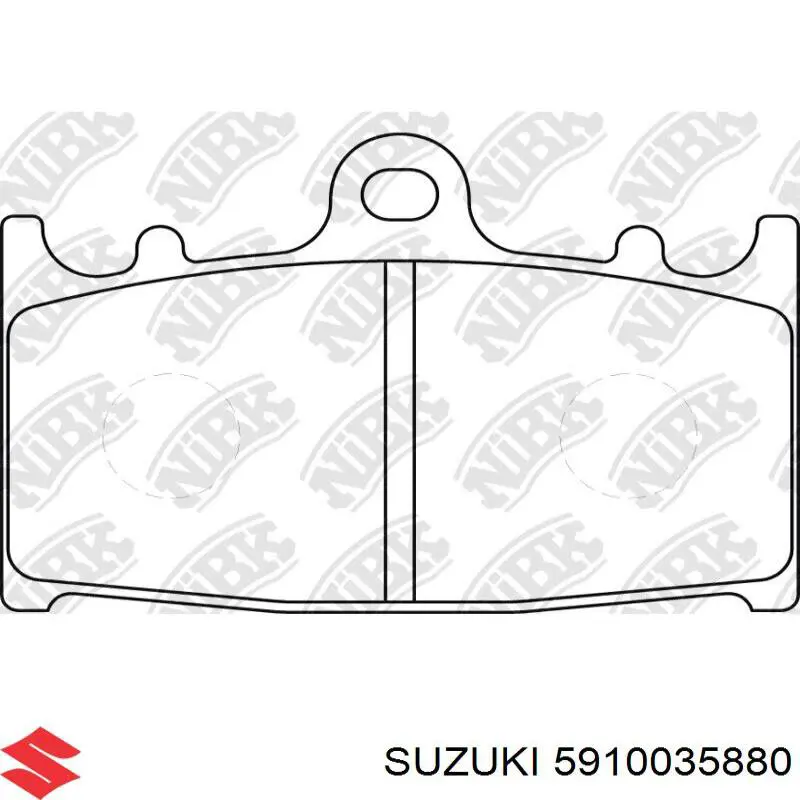 Передні тормозні колодки 5910035880 Suzuki