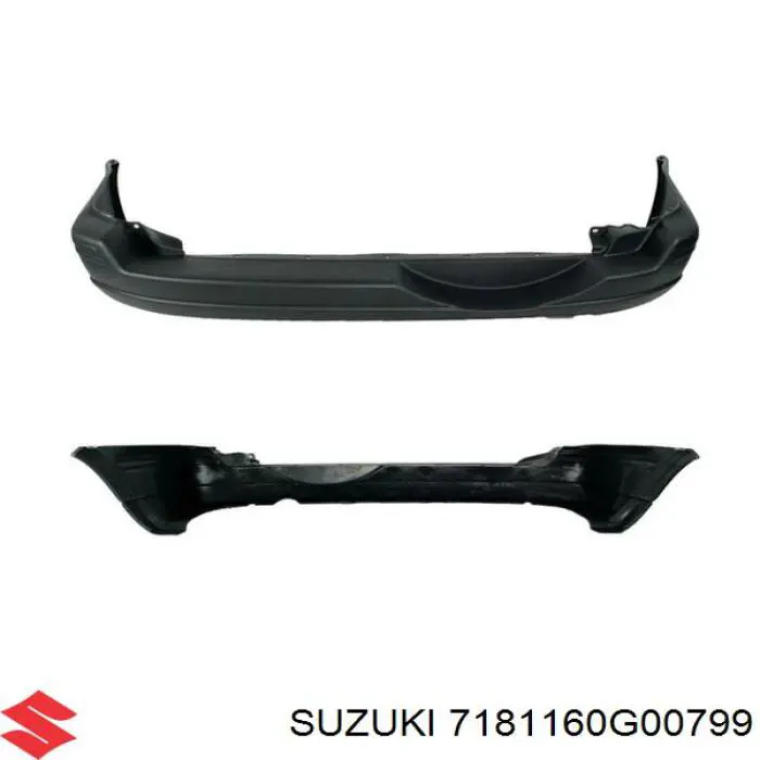 7181160G00799 Suzuki Буфер (бампер) задній