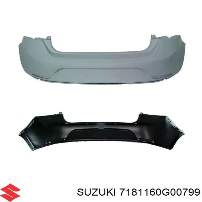 Кожух бампера заднього Suzuki 7181160G00799 ціна, від 58.94 USD