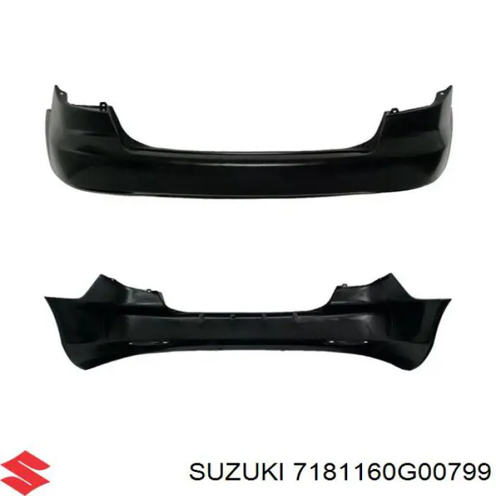 Купити 7181160G00799 Suzuki Задній бампер