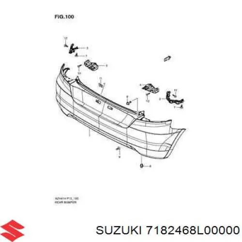  Suzuki 7182468L00 ціна, від 20.70 USD