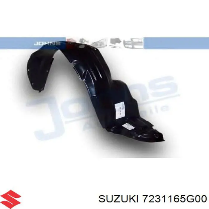 7231165G00 Suzuki підкрилок переднього крила, правий