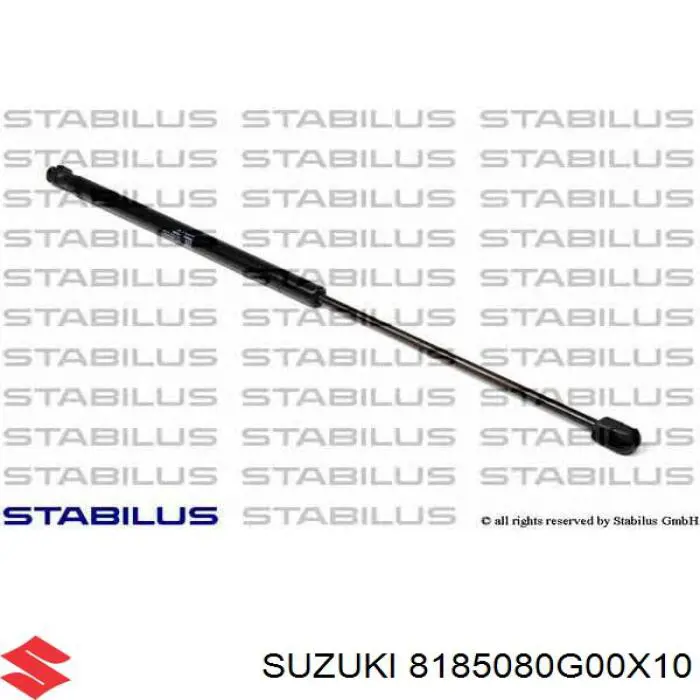 Амортизатор кришки багажника/ двері 3/5-ї задньої Suzuki Ignis 1 (FH) (Сузукі Ігніс)