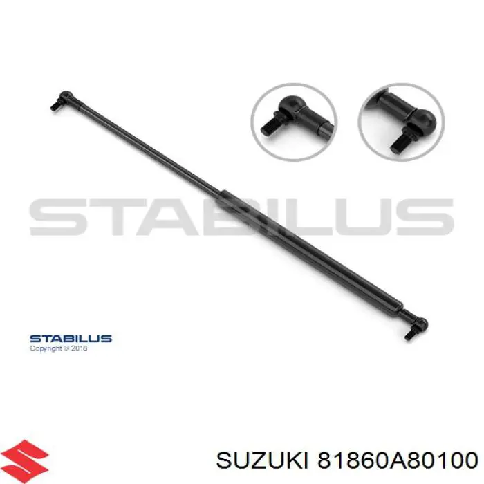 Амортизатор двері задньої Suzuki 81860A80100 ціна, від 14.04 USD