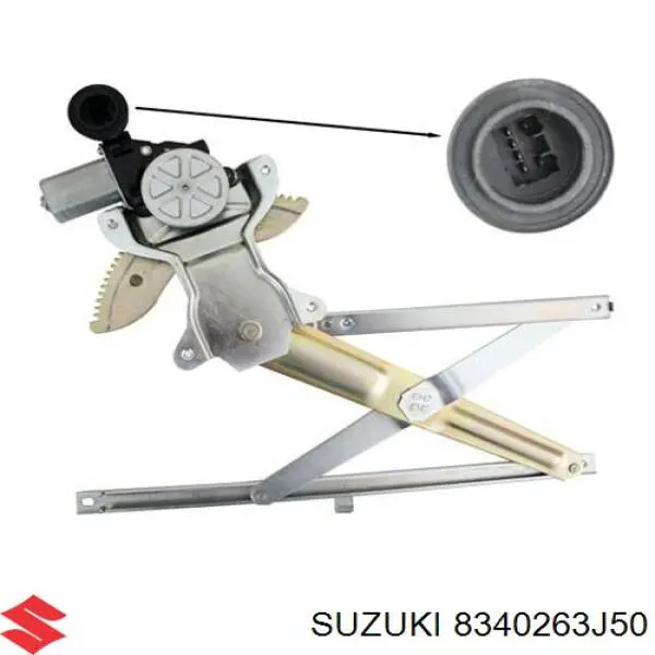 Склопідйомник з електродвигуном Suzuki 8340263J51 ціна, від 56.43 USD