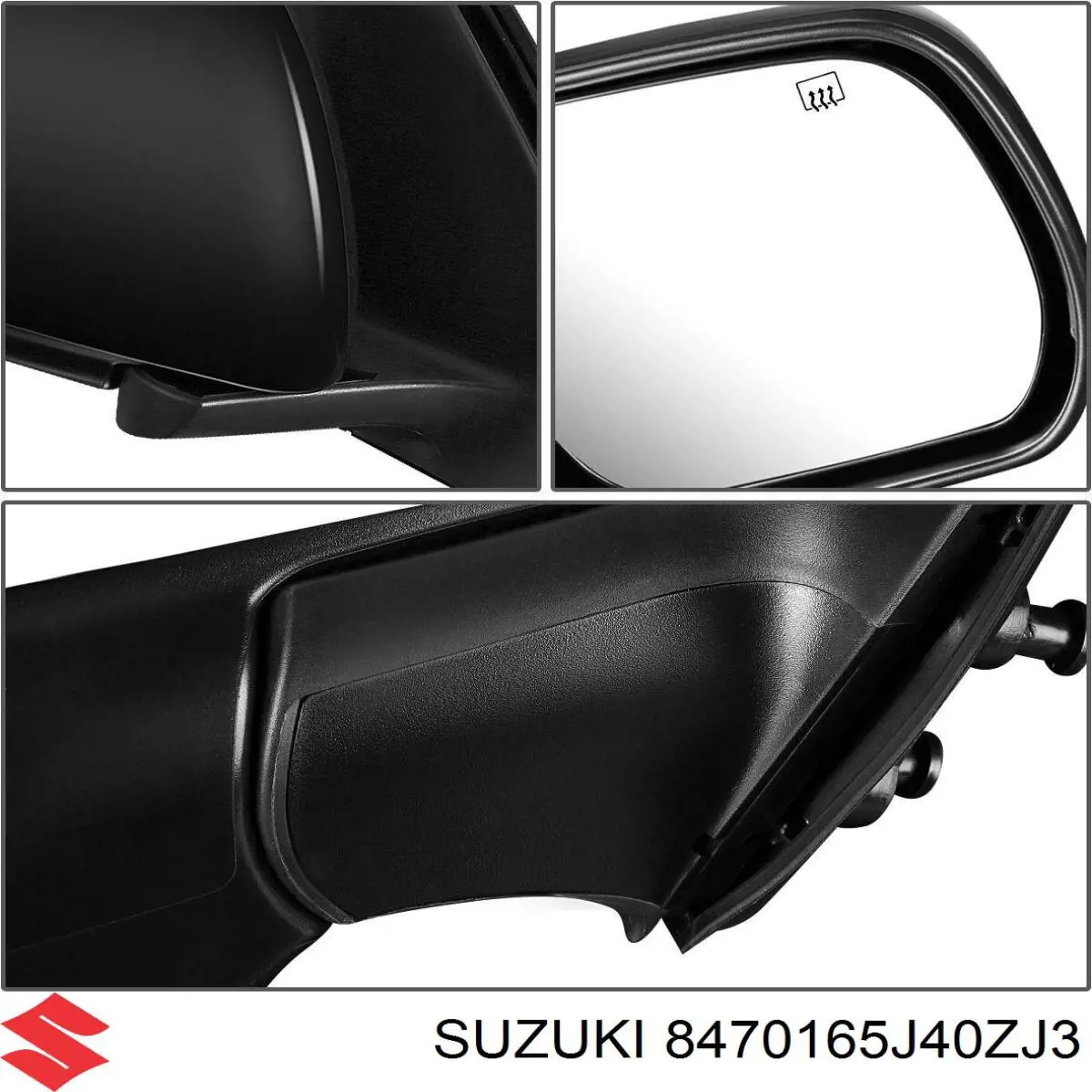 Купити 8470165J40ZJ3 Suzuki Бічне дзеркало заднього виду ліве