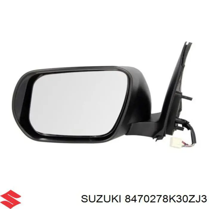 8470278K30ZJ3 Suzuki Дзеркало заднього виду, ліве
