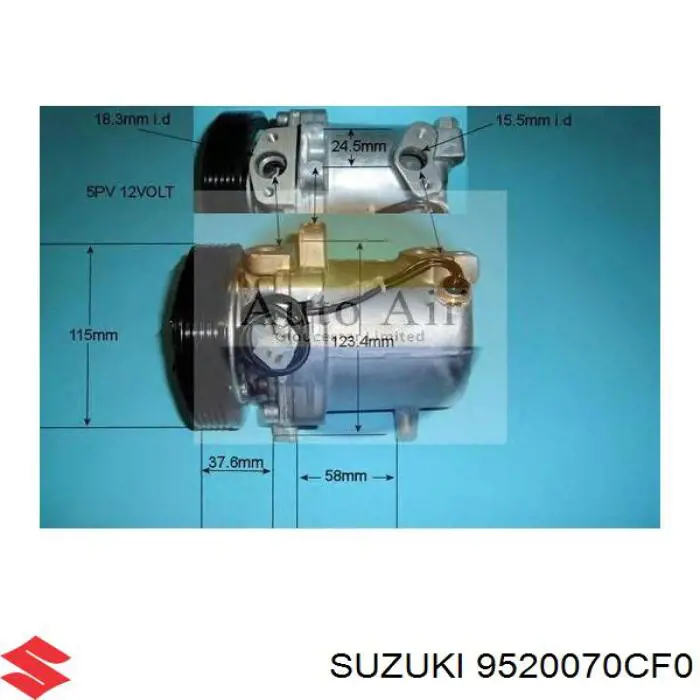 9520070CF0 Suzuki компресор кондиціонера