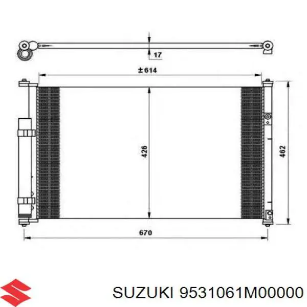 AC70000P Mahle Original Конденсатор