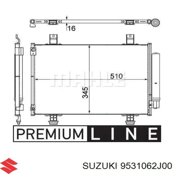 9531062J00 Suzuki Конденсатор