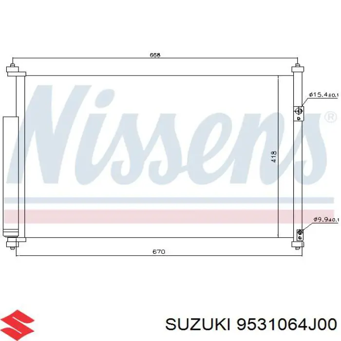 9531064J00 Suzuki Конденсатор