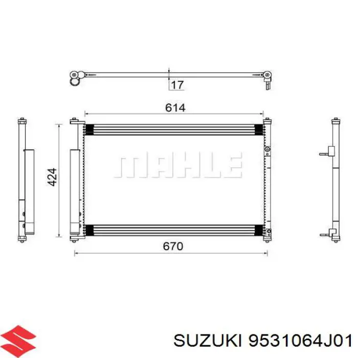 9531064J01 Suzuki Конденсатор