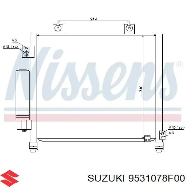9531078F00 Suzuki Конденсатор