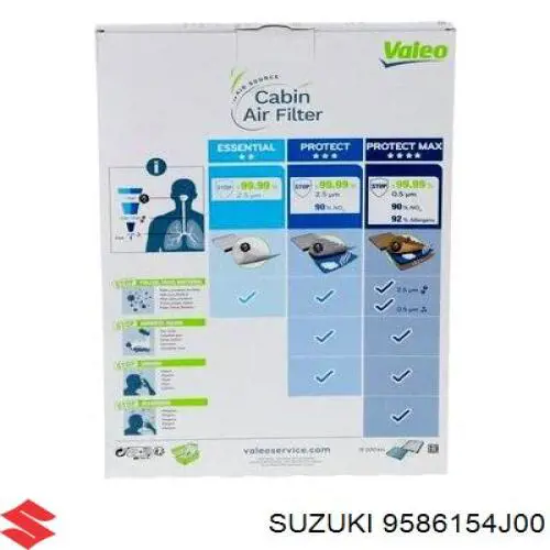 Купити 9586154J00 Suzuki Фільтр салону вугільний