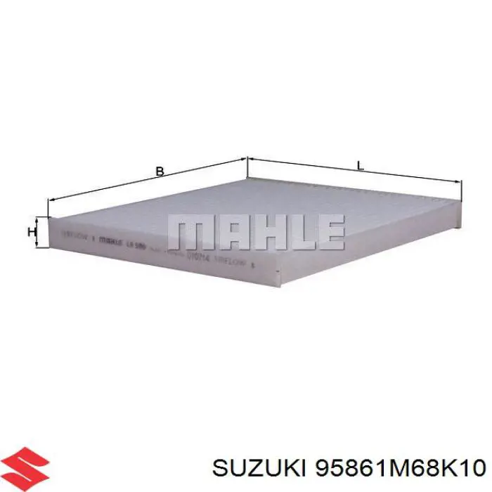 95861M68K10 Suzuki Внутрішньосалонний фільтр