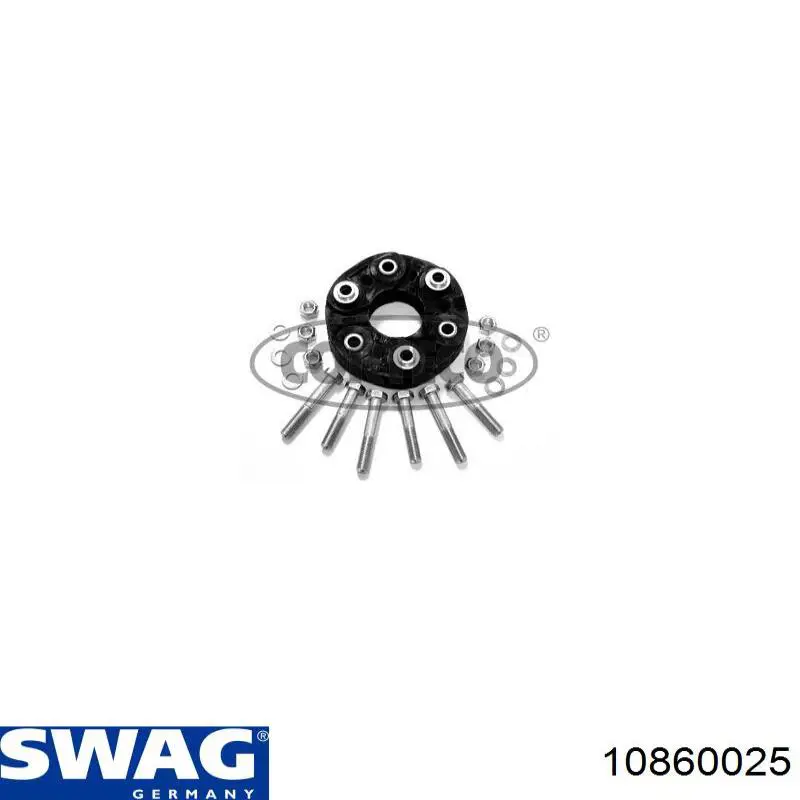 Муфта кардана еластична, перед./зад. Swag 10860025 ціна, від 31.68 USD