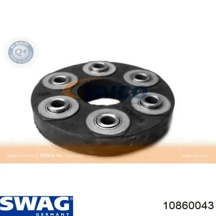 Муфта кардана еластична, задня Swag 10860043 ціна, від 42.90 USD
