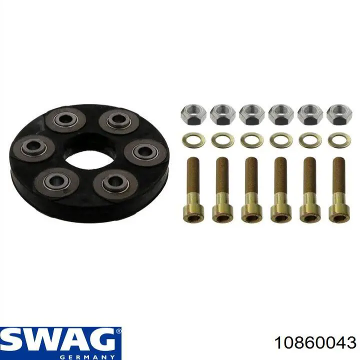 Муфта кардана еластична, задня 10860043 Swag