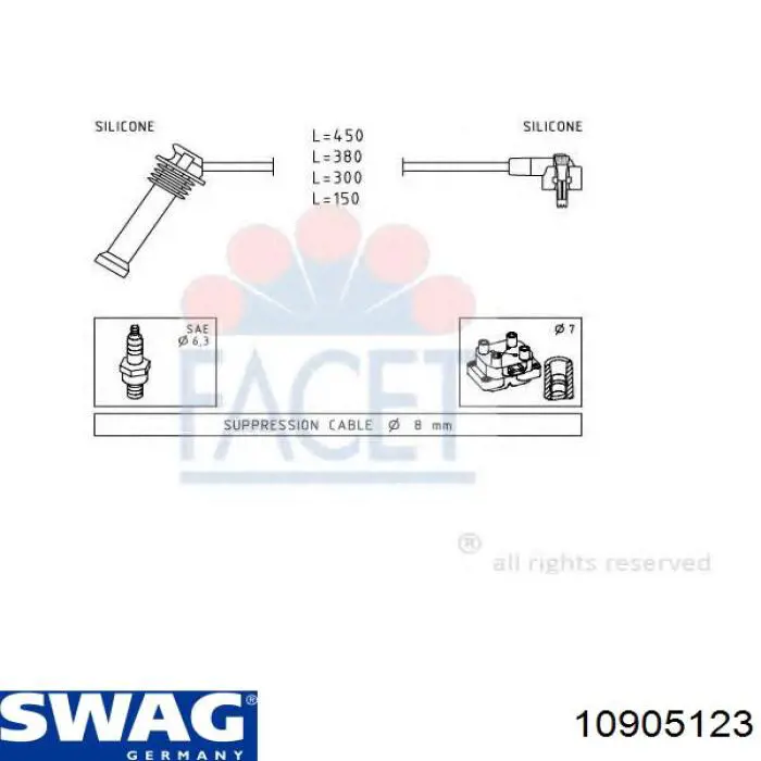 Колісний болт 10905123 Swag