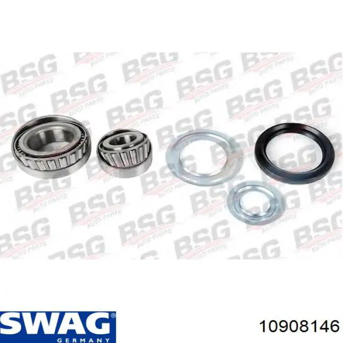 Комплект підшипник маточини передньої Swag 10908146 ціна, від 21.65 USD