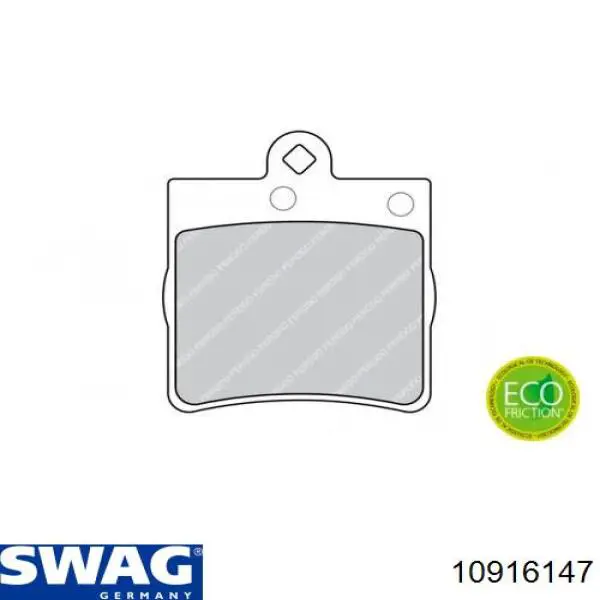 Купити 10916147 Swag Задні колодки