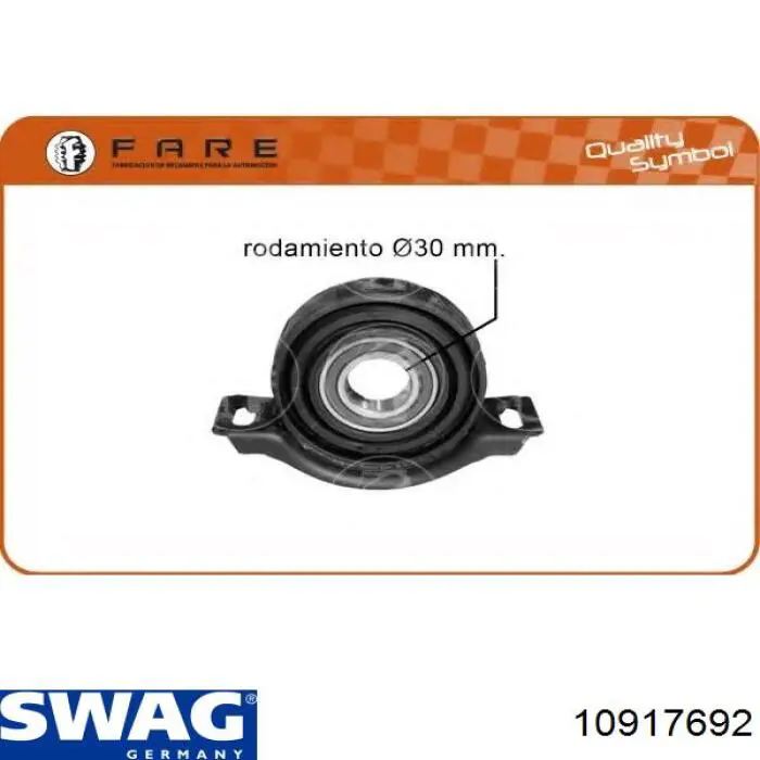 Підвісний підшипник карданного валу Swag 10917692 ціна, від 23.58 USD