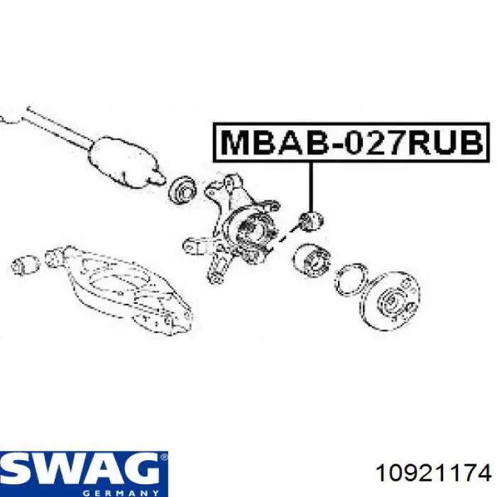 С/блок нижнього важеля Swag 10921174