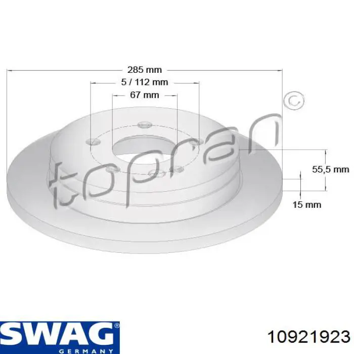 10921923 Swag Дискові гальма