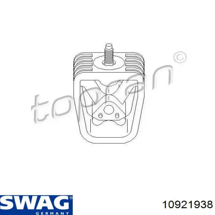 Підвіска двигуна (силового агрегату) Swag 10921938
