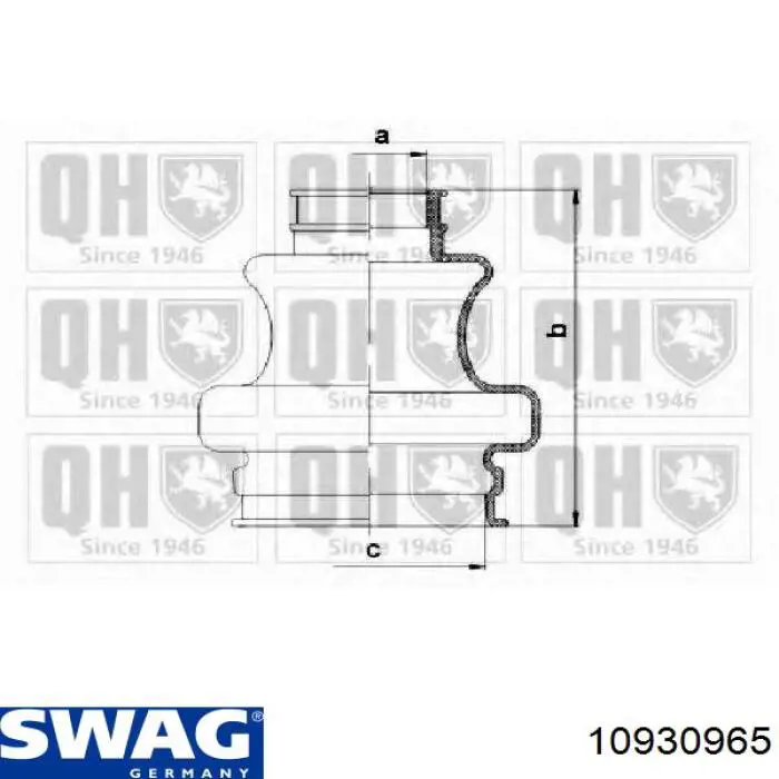 Купити 10930965 Swag Пильник ШРКШ зовнішній, задньої півосі