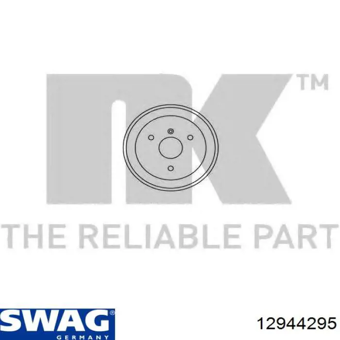 Барабан гальмівний задній 12944295 Swag