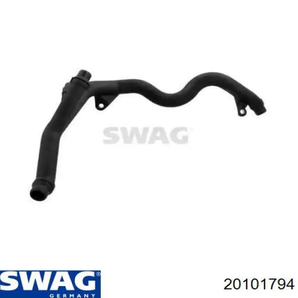 Шланг радіатора опалювача/пічки, обратка Swag 20101794 ціна, від 56.37 USD