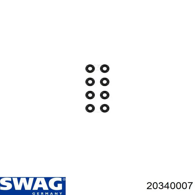 20340007 Swag сальник клапана (маслознімний, впуск/випуск, комплект на мотор)