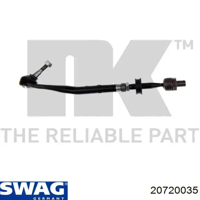Тяга рульова в зборі, ліва 20720035 Swag