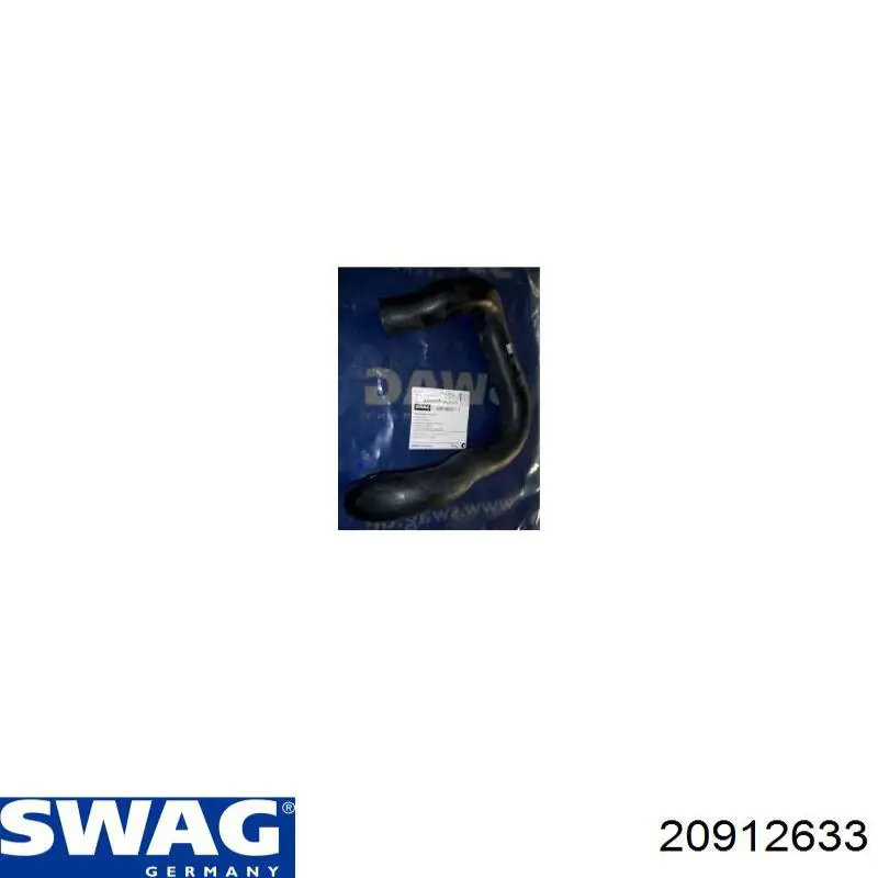 Шланг/патрубок водяного насосу, нагнітаючий 20912633 Swag
