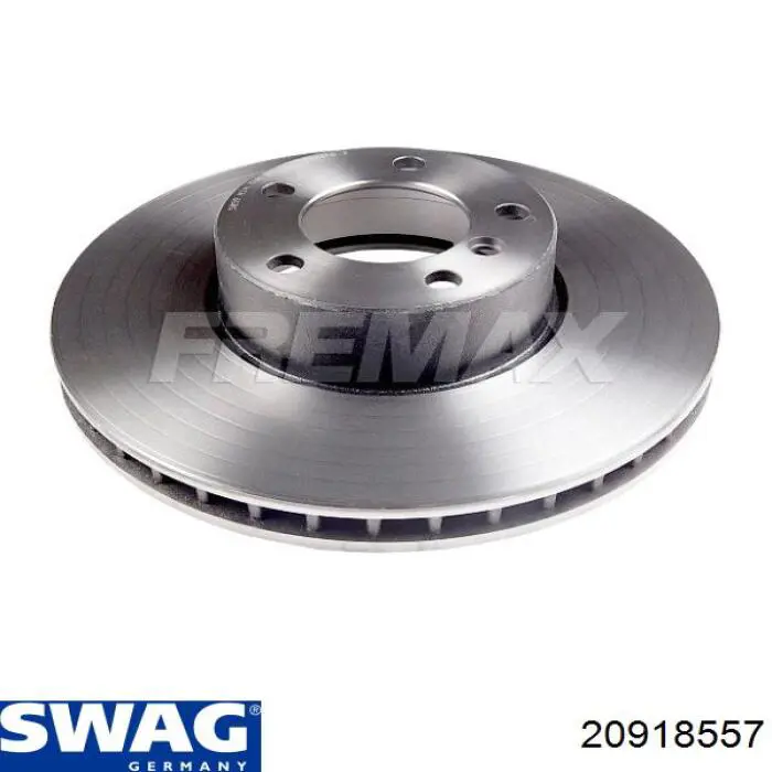Диск переднього гальма Swag 20918557 ціна, від 65.45 USD