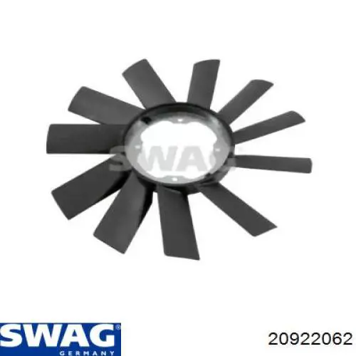 Вентилятор радіатора кондиціонера Swag 20922062
