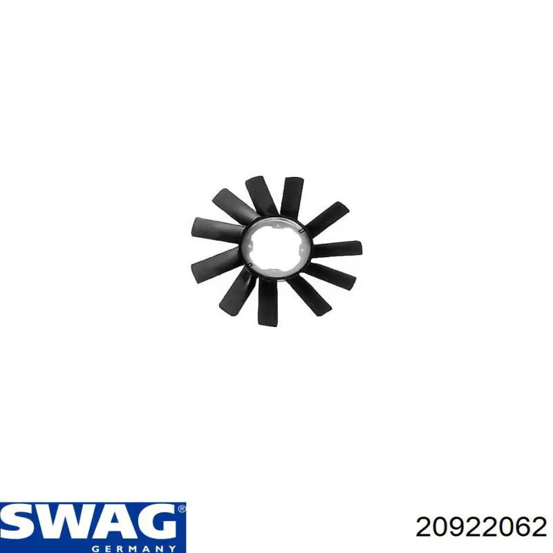 Вентилятор/крильчатка радіатора охолодження 20922062 Swag