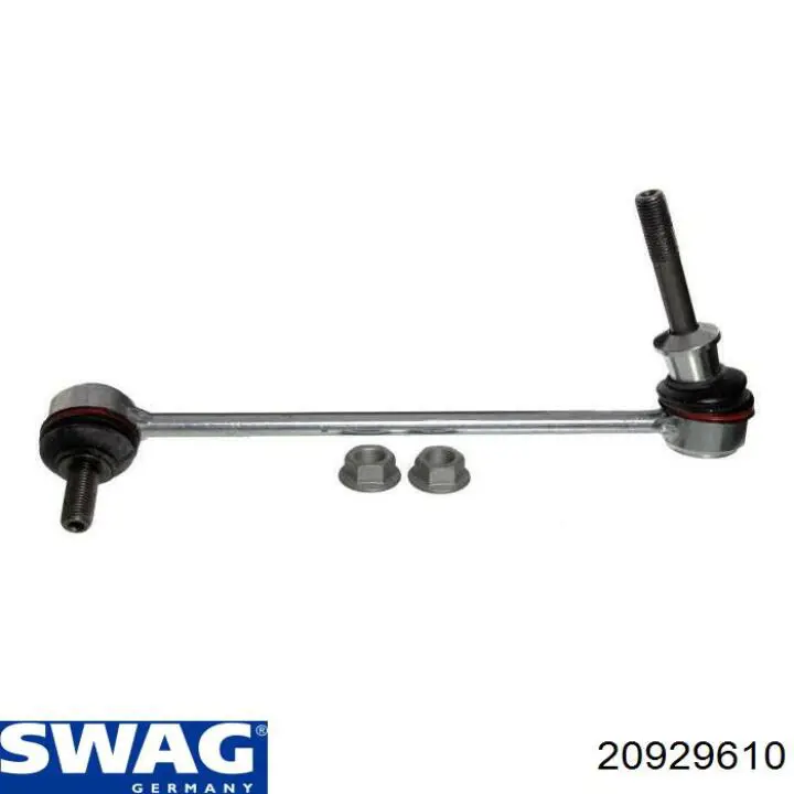 Стійка стабілізатора, переднього, ліва Swag 20929610
