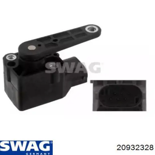 Датчик рівня положення кузова, передній правий 20932328 Swag