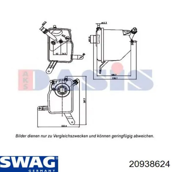 20938624 Swag Розширювальний бачок охолодження