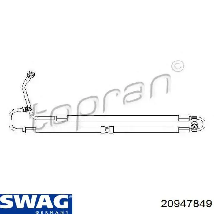 Патрубок гідропідсилювача BMW 32411096731