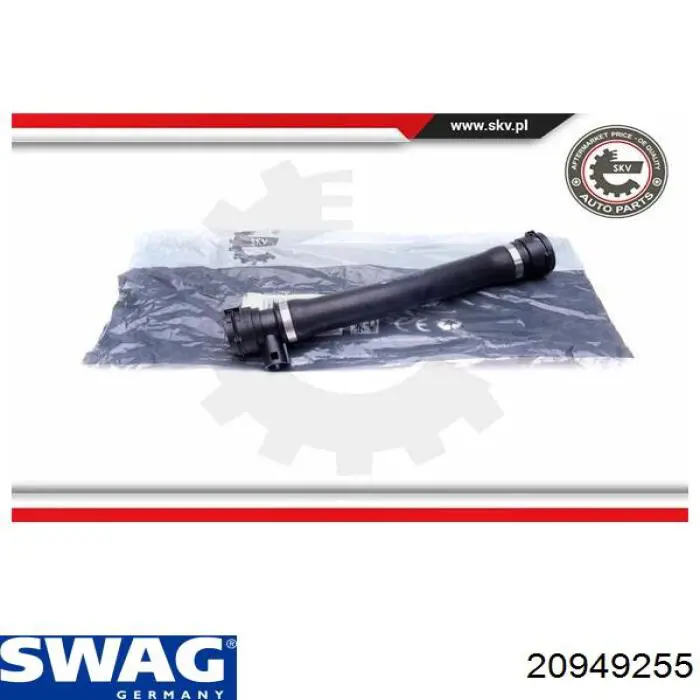 Шланг/патрубок радіатора охолодження, нижній Swag 20949255 ціна, від 18.43 USD