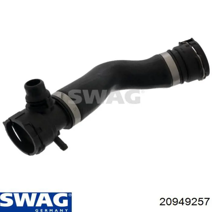 Шланг/патрубок радіатора охолодження, верхній Swag 20949257 ціна, від 22.57 USD